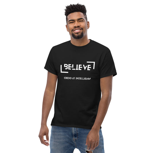 Believe T-Shirt / Credo ut intelligam / Ich glaube, um zu verstehen